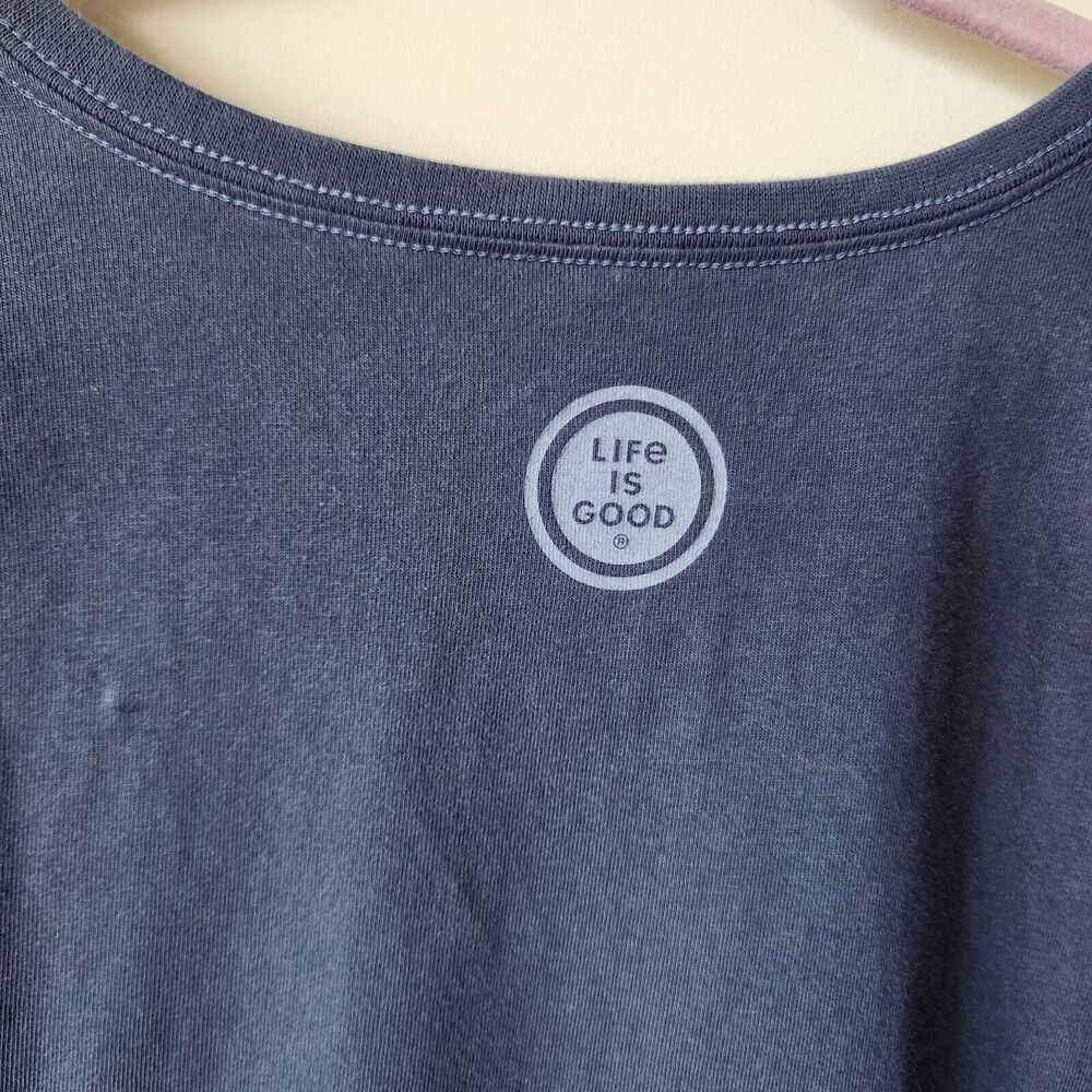 Life Is Good Crusher Tee SIZE SMALL Mama Bear blue short sleeve Casual T shirt - Picture 7 of 7